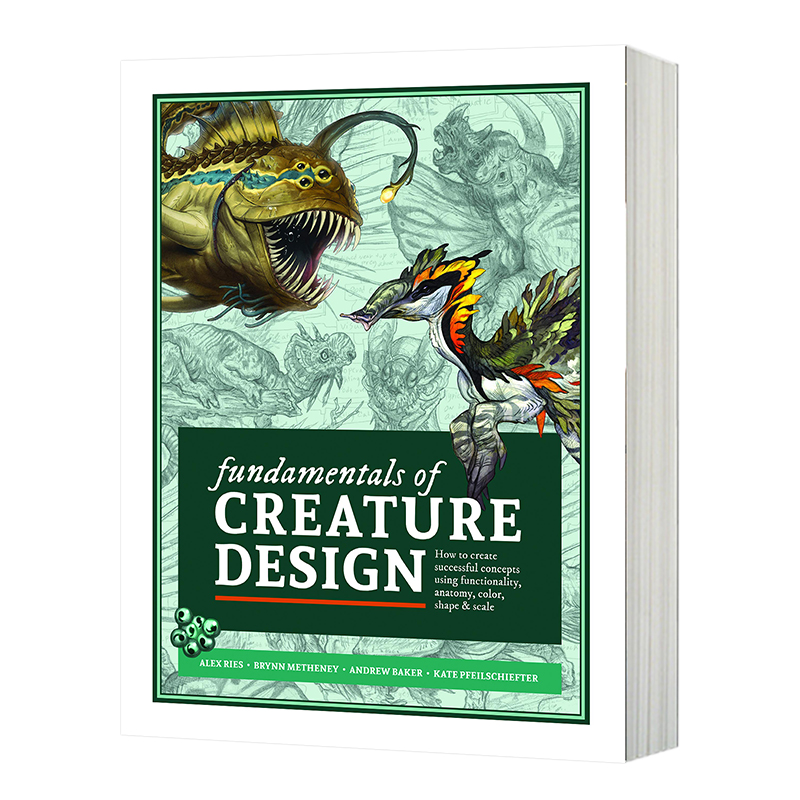 初学者生物设计指南 英文原版 Beginner’s Guide to Creature Design 角色设计 英文版进口原版英语书籍