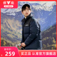 雅鹿羽绒服男冬季加厚2025新款拼接撞色时尚短款面包运动保暖外套