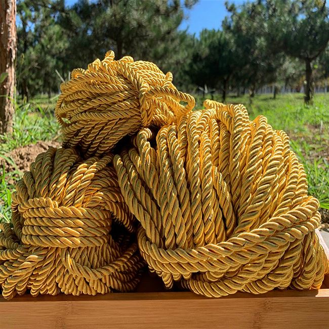 rr5mm粗绳子10mm粗 三股扭绳 晾衣绳 捆绑绳 手提金色绳 装饰用绳