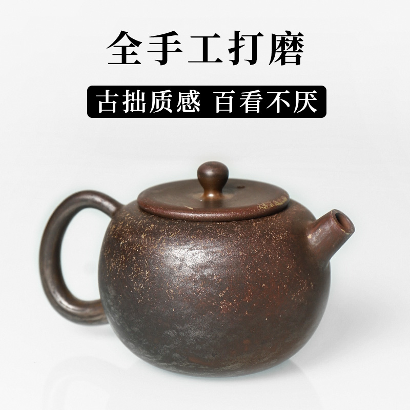 【滇匠紫陶旗舰店】云南建水紫陶茶壶手工柴烧全高档单壶泡茶小壶