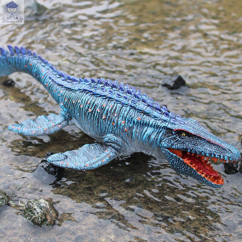 恐龙模玩侏罗纪儿童恐龙玩具影版海底沧龙滑齿龙仿真动物海洋模型