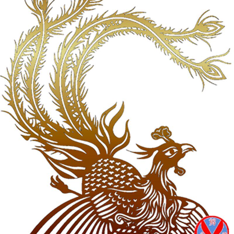 不干胶镂空玻璃贴纸墙贴金凤凰金色龙喜字凤p凰图腾贴纸龙凤窗花