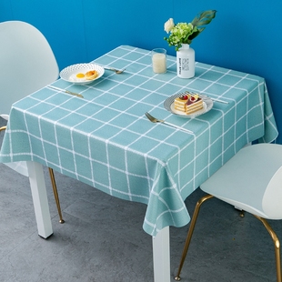 正方形桌布餐桌布防水防油免洗防烫北欧ins风餐桌台布PVC方桌桌布