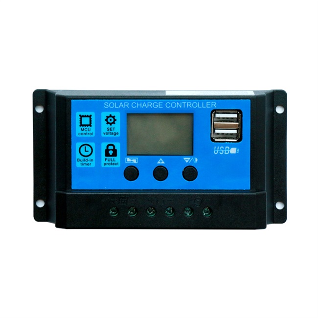 rw太阳能发电板控制器全自动通用型光伏充电板控制器家用30a12v24