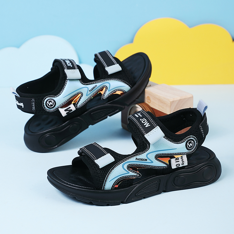 ABC Kids儿童运动凉鞋2024夏季男童新款软底实心防臭中大童沙滩鞋