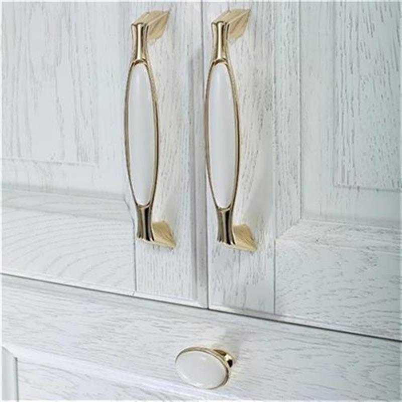 欧式衣柜白色奢华_门拉手陶瓷白色简约ns衣柜子拉手抽屉门把q手q欧式