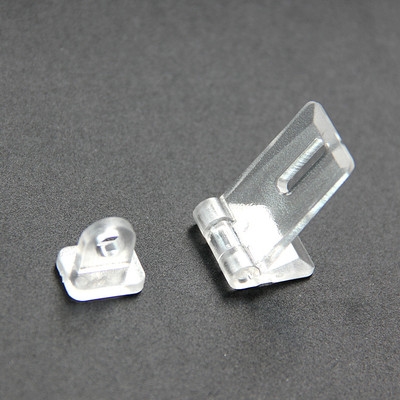 新品塑料锁扣搭扣门扣q合页扣加强亚克力透砂扣挂锁扣哑面磨明扣