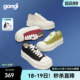 【范丞丞同款】GONGJI方头厚底帆布鞋女休闲鞋子小众板鞋小白鞋男