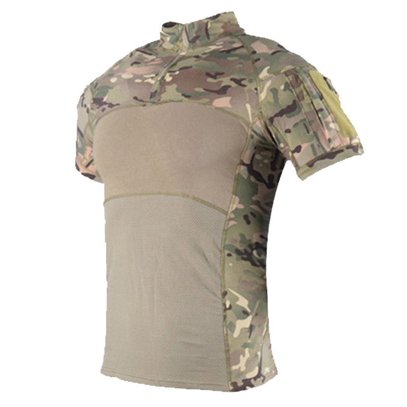 迷彩t恤男军事风魔术贴速干战术特种兵短袖正品g4蛙服夏季迷彩服