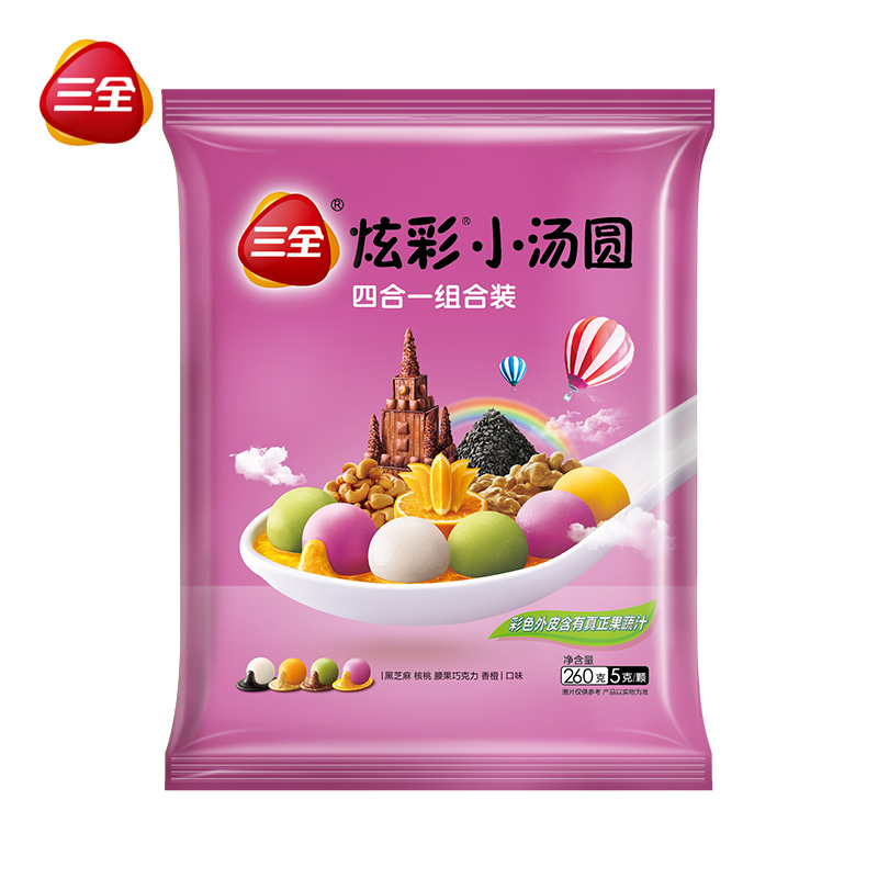 三全炫彩小汤圆小圆子多彩甜点仙芋小圆子元宵混合味260g约52只在类目 粮油米面/南北干货/调味品, 方便速食, 汤圆中 - 来自Buy2taobao.com提供专业的淘宝代购服务