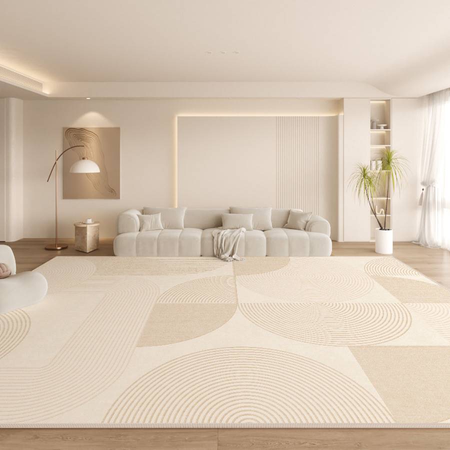 防水地毯客厅耐脏易打理奶油风免洗圈绒沙发茶几卧室地毯大面积
