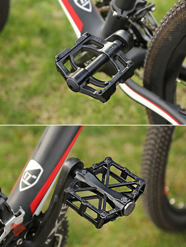 wz自行车脚踏板铝合金三培林轴承公路山地车脚蹬子通用单车配件大