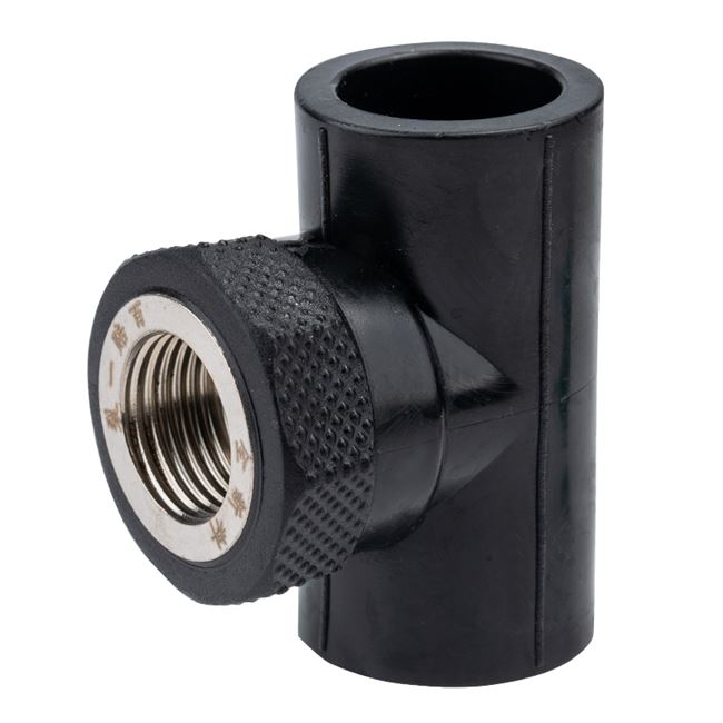 cj pe管材管件4分6分1寸25 32 50 63三通内牙接头配件 内丝三通