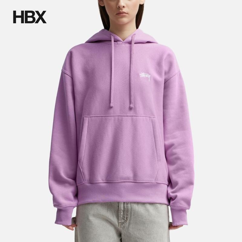 Stussy 斯图西 Stock Logo Hoodie 帽衫女HBX