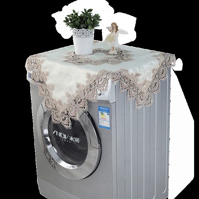 js欧式小天鹅全自动洗衣机套罩上开门蕾丝滚筒洗衣机盖布防晒小冰