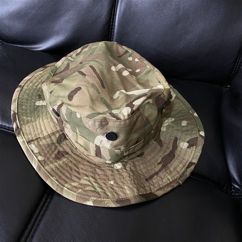 英军mtp迷彩奔尼帽/遮阳帽!圆边帽p带后帘太阳帽男士帽子