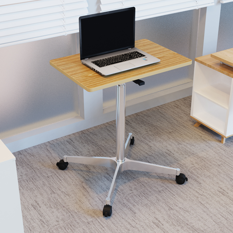 移动桌办公笔记本升降桌家用懒人电脑桌床边小桌子带轮直播工作台