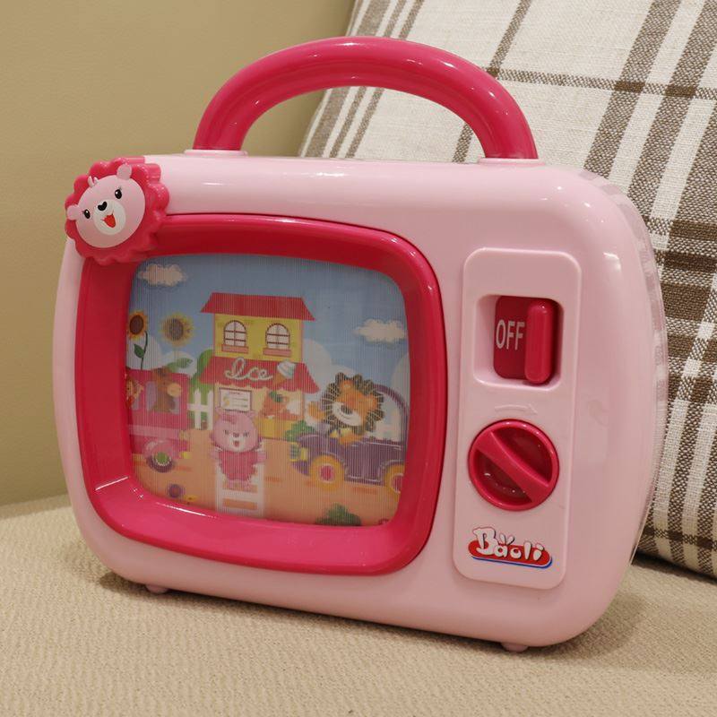 一折宝丽玩具_宝丽儿童音乐滚动电视机玩具八音盒女孩男孩早教玩具