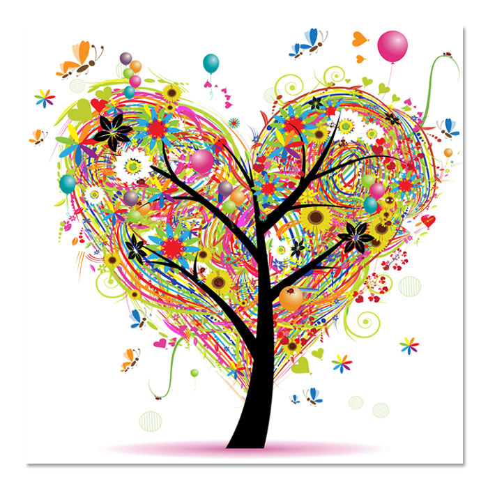 fz楼梯装饰画组合无框画三联幸福树现代简约走廊卧室墙壁画餐厅挂