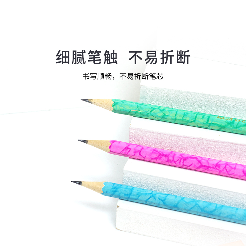六角笔杆原木铅笔环保油漆无毒素描