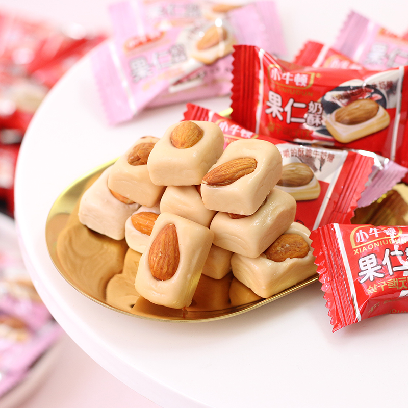 小牛顿优质果仁奶酥糖巴旦木仁夹心硬糖网红结婚婚庆散糖喜糖500g在类目 零食/坚果/特产, 糖果零食/果冻/布丁, 糖果中 - 来自Buy2taobao.com提供专业的淘宝代购服务