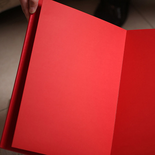 创意定制红色皮纹大尺寸开业聚会发布会留言本提名签到名册本簿薄