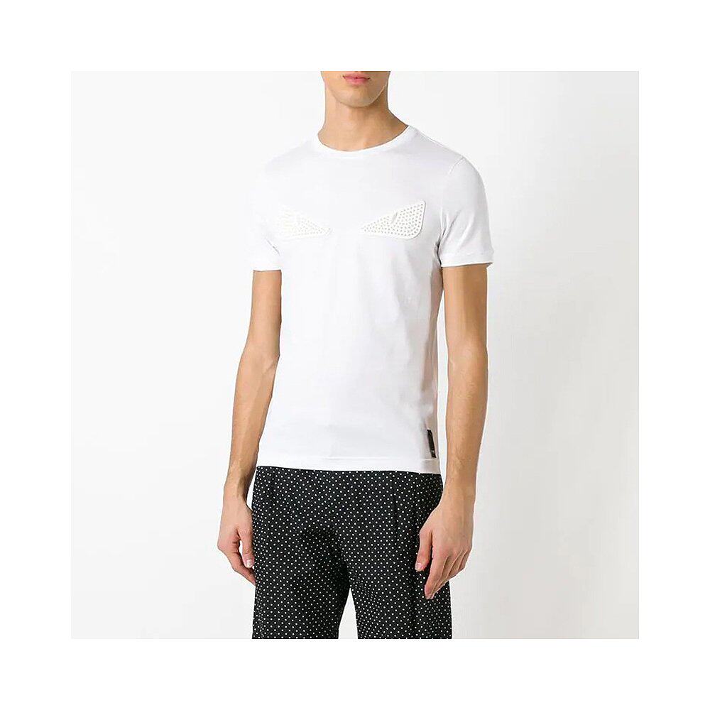 香港直邮fendi 芬迪 男士bugs图案刺绣t恤 fy0626-okm-f0qa0男t恤