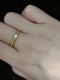 奥特莱斯专柜18k金色磨砂面戒指女韩版求婚节日礼物戒指环女配饰