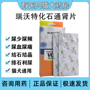 德国瑞沃特化石通肾片宠物狗狗猫尿道结石尿血尿频泌尿路感染利尿