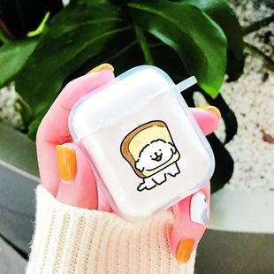 晶透系列 线条小狗美食耳机保护套Airpods123p二代马尔济斯Maltese耳机套可爱原创小众