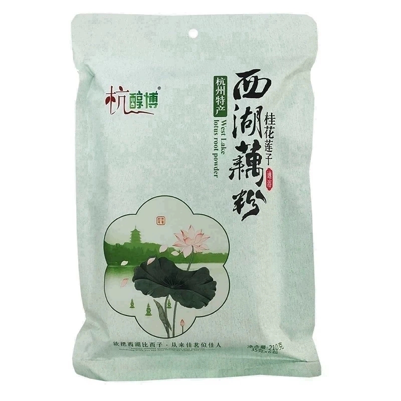 杭州特产 杭醇博西湖藕粉桂花莲子藕粉210g红枣莲子速溶