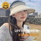 夏季防紫外线UV遮阳帽空顶遮脸女款骑行糖果色可折叠UPF50+防晒帽