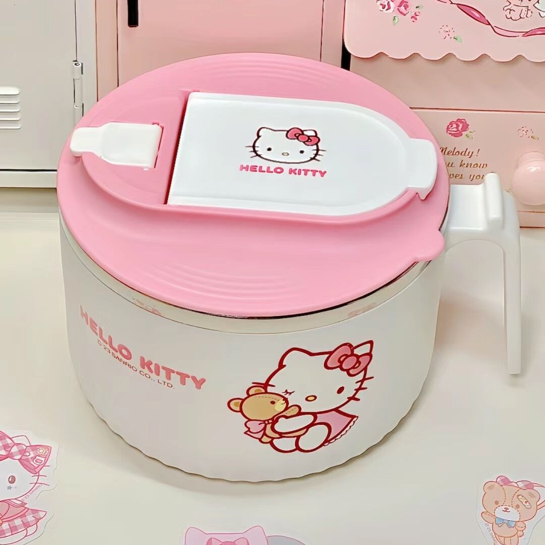 HelloKitty泡面碗不锈钢带