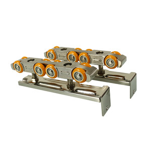 新品八轮木移门吊轮推拉门t静音滑轮轨道厨房卫生间吊轨上滑轨定