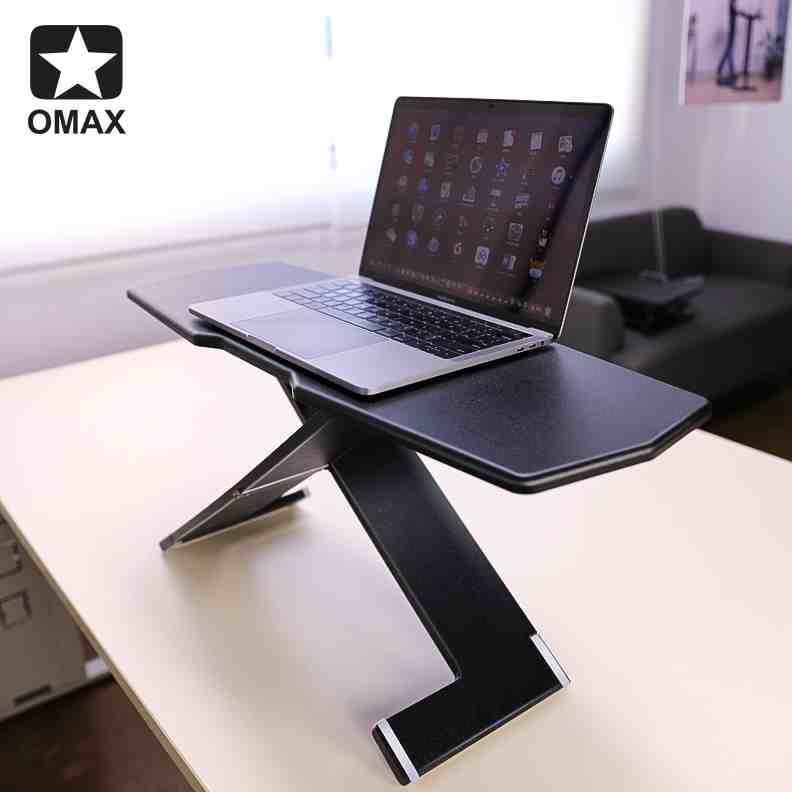 高档OMAX键盘支架站立办公桌笔记本电脑升降桌折叠增高架