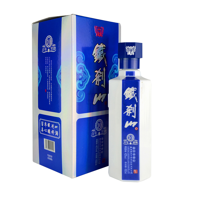 辽宁本溪特产铁刹山白酒窖龄10年42度浓香型450ml*2瓶装礼盒纯粮