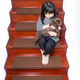实木楼梯踏步垫免胶自粘楼梯垫防滑垫家用地垫台阶贴地毯室内脚垫