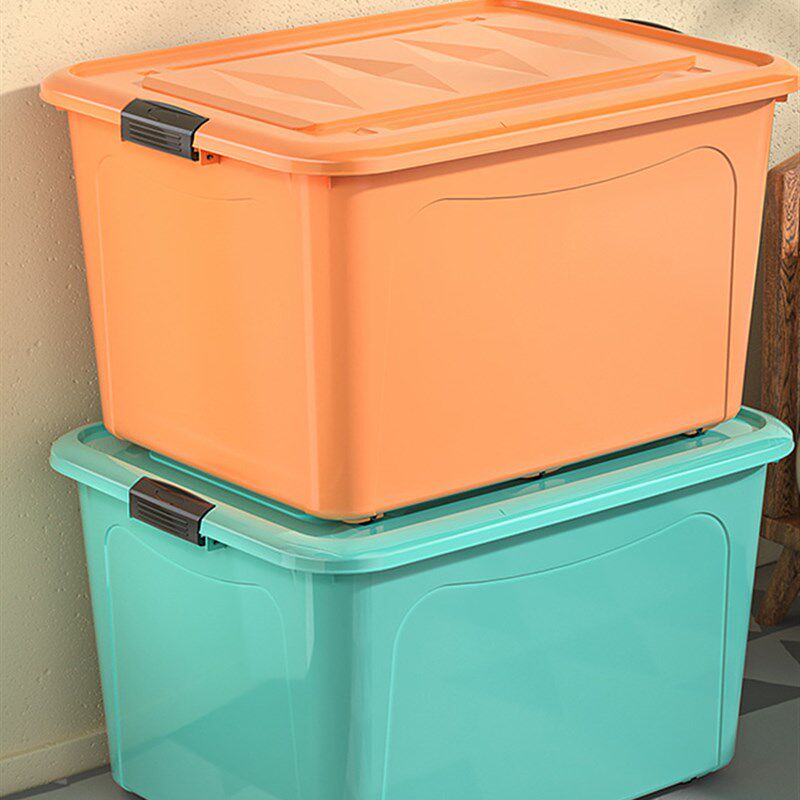 塑料箱储衣箱塑料收纳箱大号加厚储物箱装书衣服被子整理箱家用内