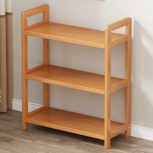 厨房置物架落地多层实木图片