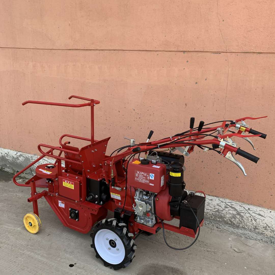 收获机收割机垄j柴油秸秆半x自动单h行玉米一体机粉碎家用小型