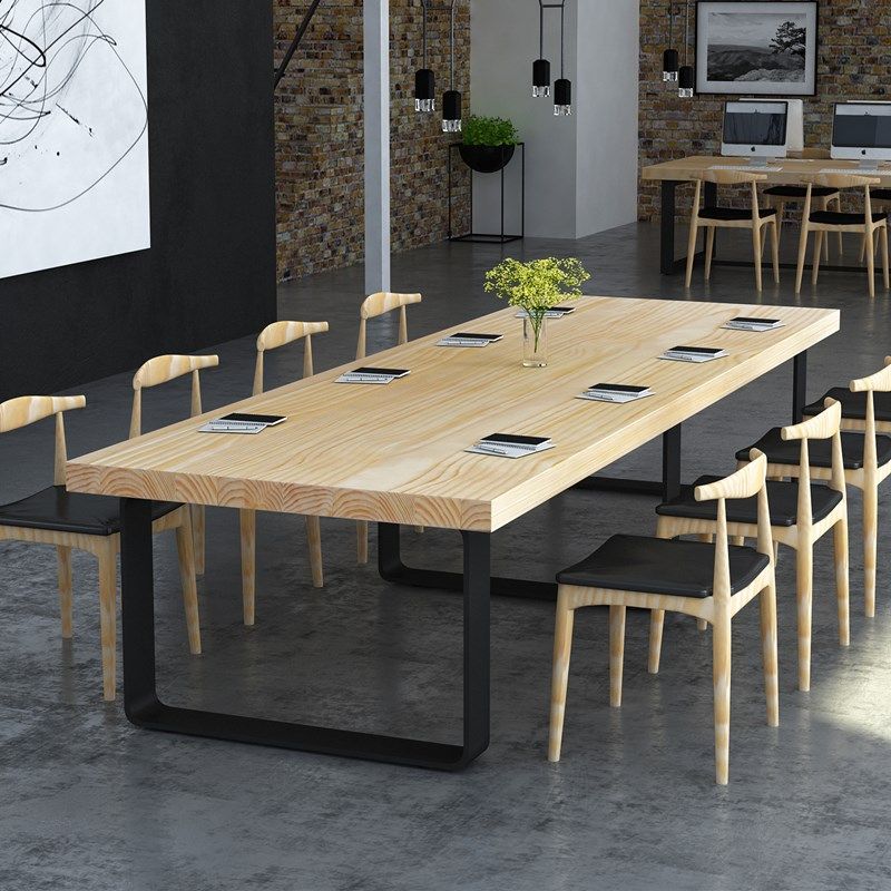 会议桌简b约现代工公台长方形桌椅组合长条桌洽谈桌
