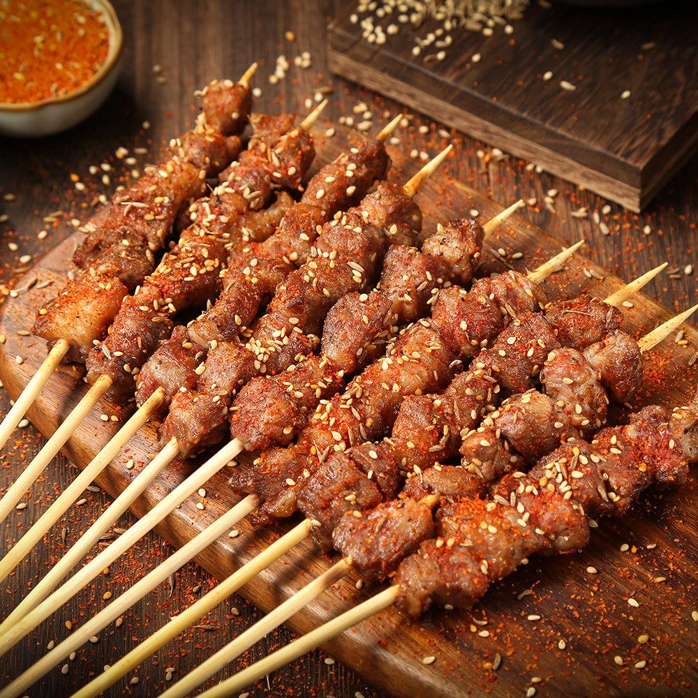 5】名品厨烧烤大串牛肉串30串(热品库)