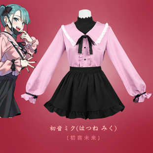 初音未来cos服VOCALOID吸血鬼裙子cosplay动漫服装女万圣节服饰