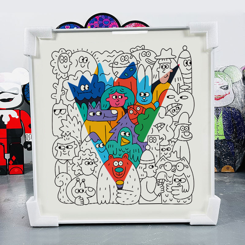 Nina Dzyvulska Illustration milk tea shop ins Hanging picture Children's Room bedroom Bedside Decorative painting Entrance muralin the Play mode/Anime/Periphery/cos/Board games , 艺术家潮玩, 海报/色纸 category - from Buy2taobao.com to provide professional Taobao agent buy service