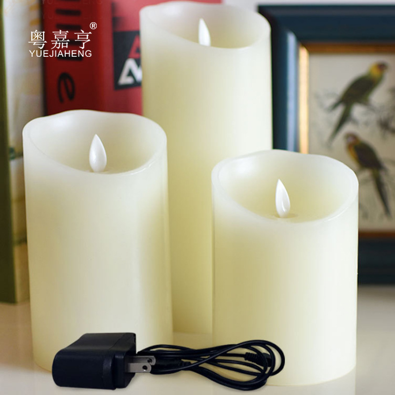 220v充电led斜口摇摆电子蜡烛浪漫婚庆酒吧派对灯生日电子蜡烛灯