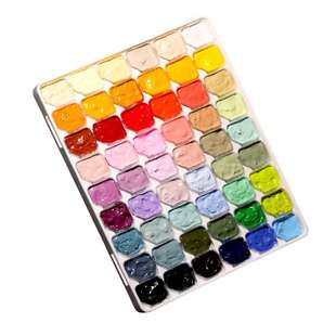 马利果冻水粉颜料套装54色彩马丽绘画美术生专用画画专业水彩画用