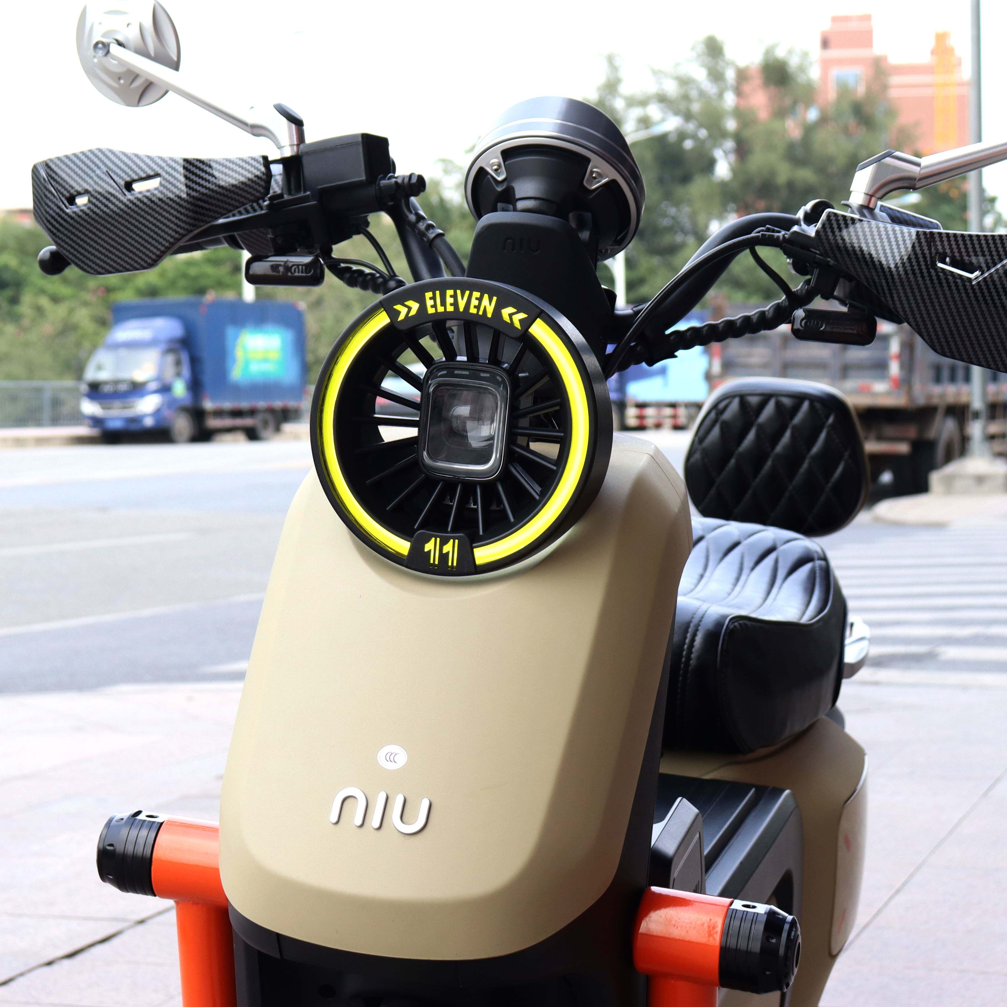 适用于小牛电动车2022新款uqiu2专用大灯罩复古电镀镂空灯壳改