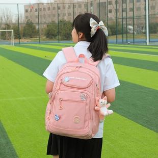 新款书包女生小学生三四五六年级减负护脊超轻便儿童双肩包