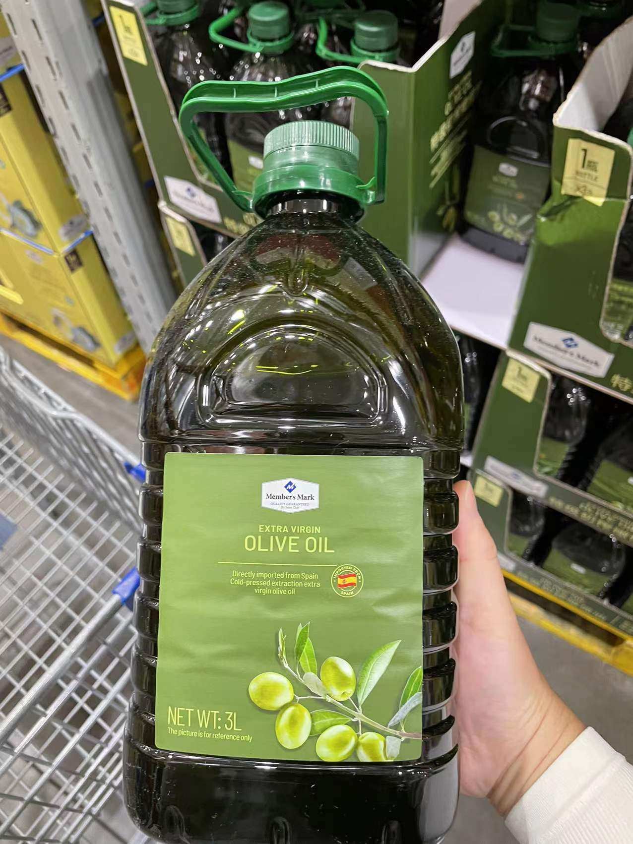 上海sams山姆 oliveoil mm初榨橄榄油 3升