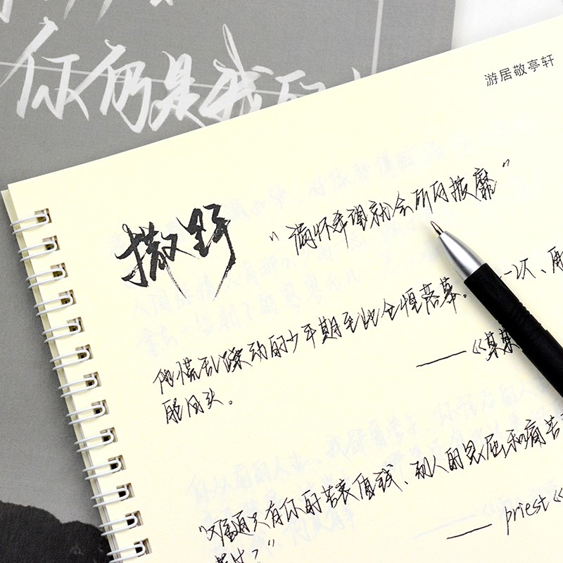 归野体字帖手写女生撒野字体网红练字帖大学生漂亮速成成年男霸气